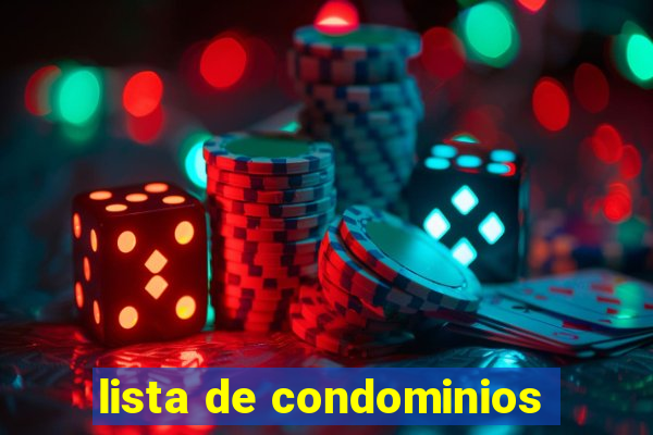 lista de condominios